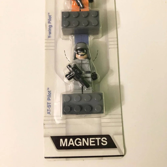 Star Wars  Lego Magnets Stormtrooper Y-wing Pilot AT-ST Driver - Picture 4 of 15